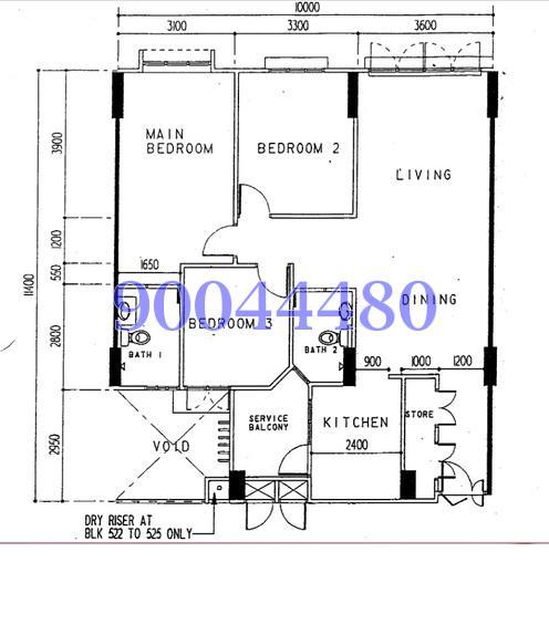 Blk 522 Woodlands Drive 14 (Woodlands), HDB 4 Rooms #157399372